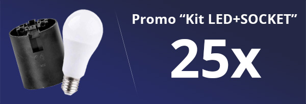 Promo Kit LED+SOCKET - 25X